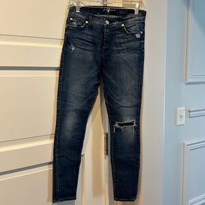 7 for all mankind the ankle skinny size 27